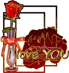 Gif Png Files Clipart - Glitter I Love U Graphics