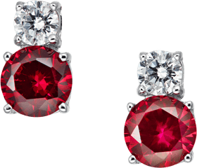 Madeleine Earrings Red - Red Earing Transparent Background Png