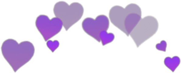 Iphone Purple Heart Emoji Wallpaper - Sticker Heart Crown Picsart Png