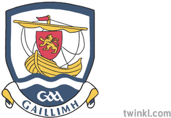 Galway Gaa Crest Illustration - Twinkl Galway Badge Png