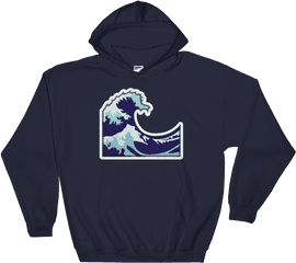 Download Water Wave - Just Emoji Super Depressed Hoodie Love Moschino Sweatshirt Png