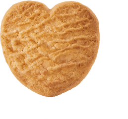 Biscotti Cream - Biscuit Heart Png