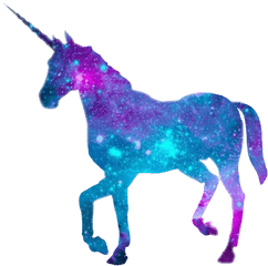 Transparent Background Galaxy Unicorn - Galaxy Unicorn Png