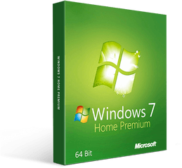 Microsoft Windows 7 Home Premium 64 - Windows 7 Home Premium Png