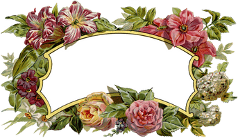 Flower Frame Jar Mason Paper Address Label - Free PNG