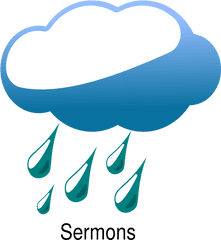 Lightning Clipart Rainy Cloud - Cartoon Rain Cloud Png