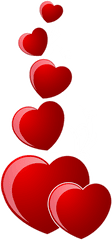 Download Pluie De Coeur Png Image - Coeur Png