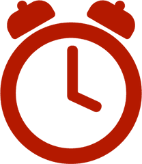 Alarm Clock - Red Alarm Clock Icon Png