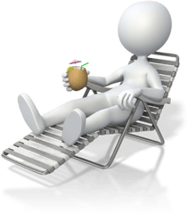 Relaxing - 3d Stick Figure Relaxing - Free PNG