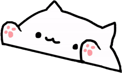 Bongo Cat Meme Template Clipart - Bongo Cat Gif Transparent Png