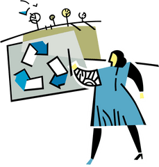 Recycle Blue Box And Recycling Logo - Vector Image Illustration Png