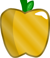 Golden Vector Apple Download HQ - Free PNG