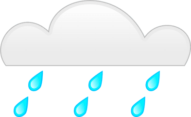 Rain Clipart Rainfall - Rainy Clouds Png Vector Transparent Rain Clip Art