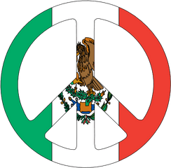 Mexico Clipart Flag - Mexico Flag Peace Png