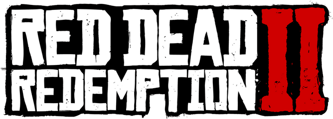 Library Of Red Dead Redemption Banner Black And White Stock - Rdr2 Logo Png