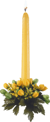 Yellow Christmas Candle Png Image - Christmas Candle Png