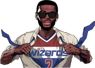 John Wall Superman Vector Illustration - Superman Vector Png