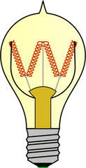 Incandescent Old Light Bulb - Emblem Transparent Cartoon Bulb Diagram Png