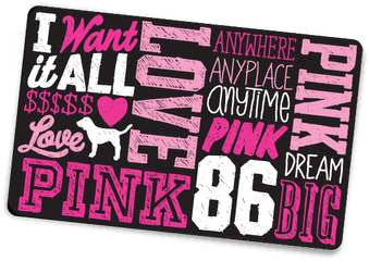 Iphone6 Plus 5 - Victoria Secret Pink Gift Card Png