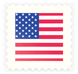 Postage Stamp Icon - United States Flag Png