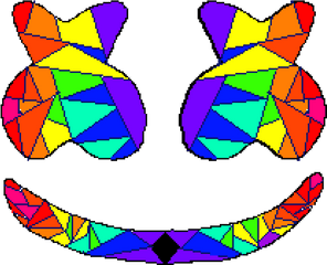 Pixilart - Marshmello 4 Rainbow By Blackfox Marshmello Roblox T Shirt Png