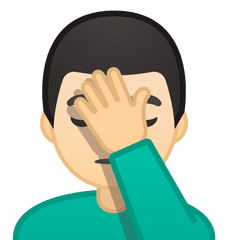 Face Palm Emoji Png Picture - Facepalm Emoji Man