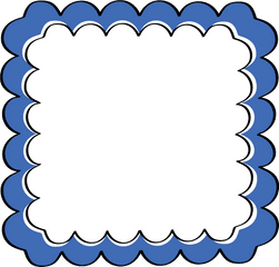 Clipart Frames Blue Picture - Border Design Clipart Blue Png