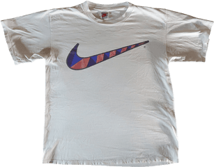 White Nike Swoosh Png - Short Sleeve