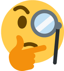 Thinking Emoji Sticker Thought Discord - Transparent Thinking Emoji Png