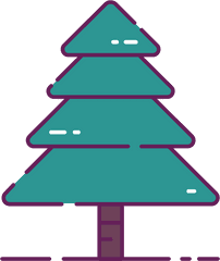 Natural Christmas Tree Clip Art - Christmas Tree Presents Clip Art Png