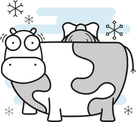 Cow Farm Maid Milking Icon Png