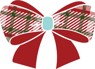 Free Cute Bow With Pattern Png - Bow