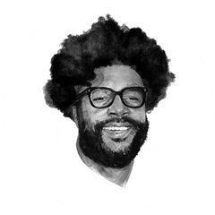 Download Hd Questlove - Afro Transparent Png Image Nicepngcom Questlove Png