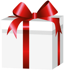 Square Wrapped Gift Box - Transparent Gift Box Png