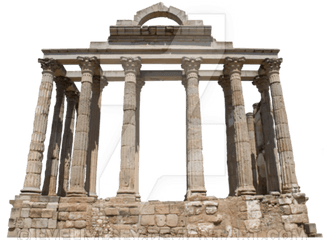 Greece Clipart Roman Ruins Picture - Temple Of Diana Png