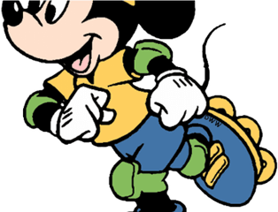 Mickey Mouse Clipart Ice Skating - Mickey Mouse Png Mickey Mouse