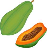 Photos Papaya Half PNG Free Photo