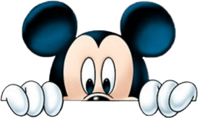 Mickeymouse Disney Mickey Peeping - Mickey Mouse Peeking Png