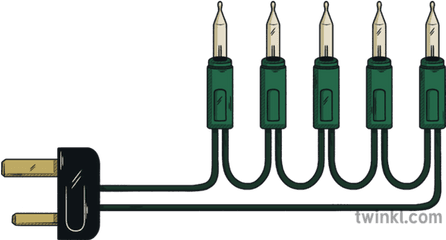 String Of Five Christmas Lights Beyond Diagram Tree - Sign Png