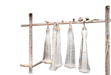 Pin - Fishing Net Drying Png