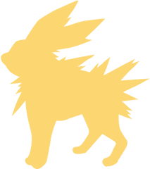 Transparent Jolteon - Jolteon Silhouette Png