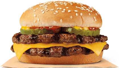 Double Cheeseburger Burger King - Burger Meal Png