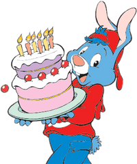 Holding A Birthday Cake Transparent Png - Bobo Cartoon Character