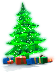 Clipart Beach Christmas Tree Png Transparent