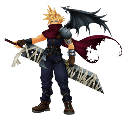 Disney Made Square Enix Cover Up Cloud - Cloud Kingdom Hearts Png