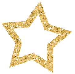 Gold Glitter Star Png 2 Image - Gold Glitter Star Png