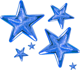 Download Blue Star Stars - Gold Christmas Star Clipart Blue Stars Png