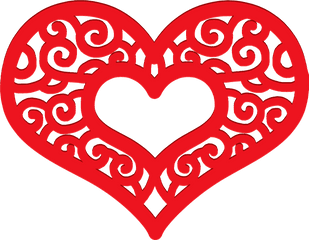 February Clipart Heart Shape Design Png