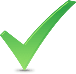 Green Checkmark Transparent Png - Green Tick Icon Free