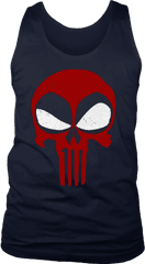 The Punisher And Deadpool Logo Mashup Shirts U2013 Yeyvibes - Trump St Pattys Day Shirt Png